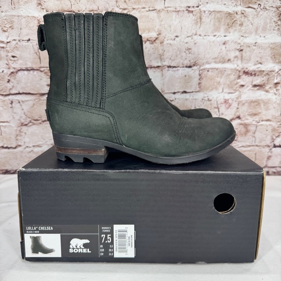 SOREL LOLLA CHELSEA ANKLE BOOTIES BOOTS SIZE 7.5 - Picture 1 of 9